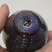 The Glass Eye Studio Mt. St. Helen Ash Vase signed 1989 Feathered Iridescent