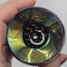 The Glass Eye Studio Mt. St. Helen Ash Vase signed 1989 Feathered Iridescent