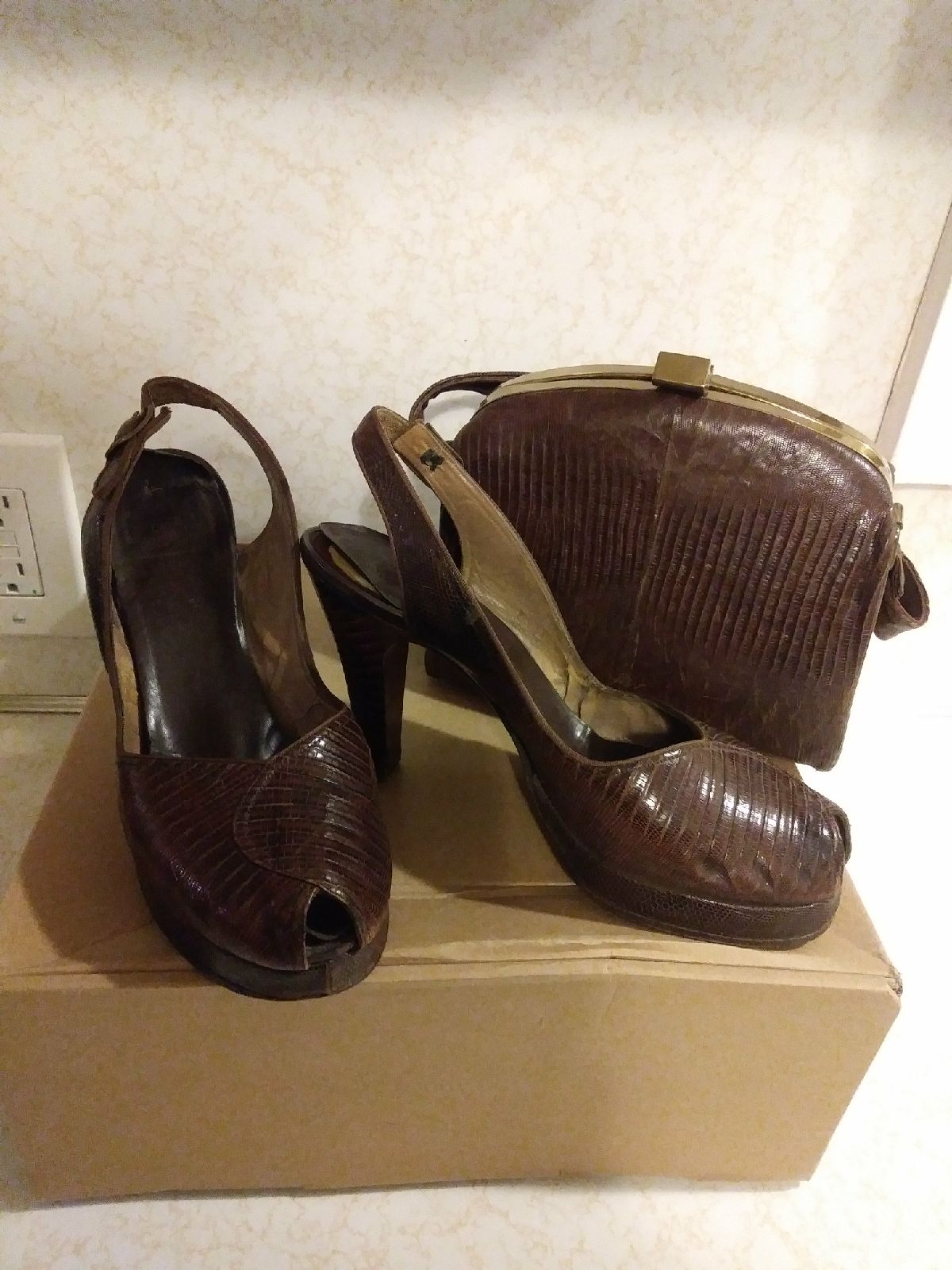vintage shoes & handbag