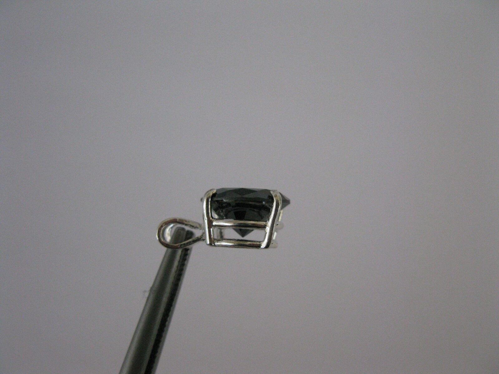 4.35ct REAL BLACK DIAMOND NECKLACE/PENDA NT,FREE DIAMOND TESTER,CERTIFI CATE COA
