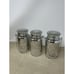 Set of 3 Indoor Outdoor Hand Blown Mercury Glass Mason Jars by Valerie Hill
