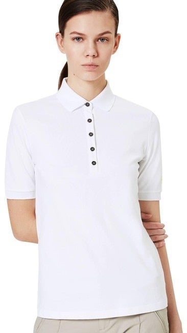 Nadina by Bogner. Swarovski Bogner crystal logo on sleeve. Golf Shirt.