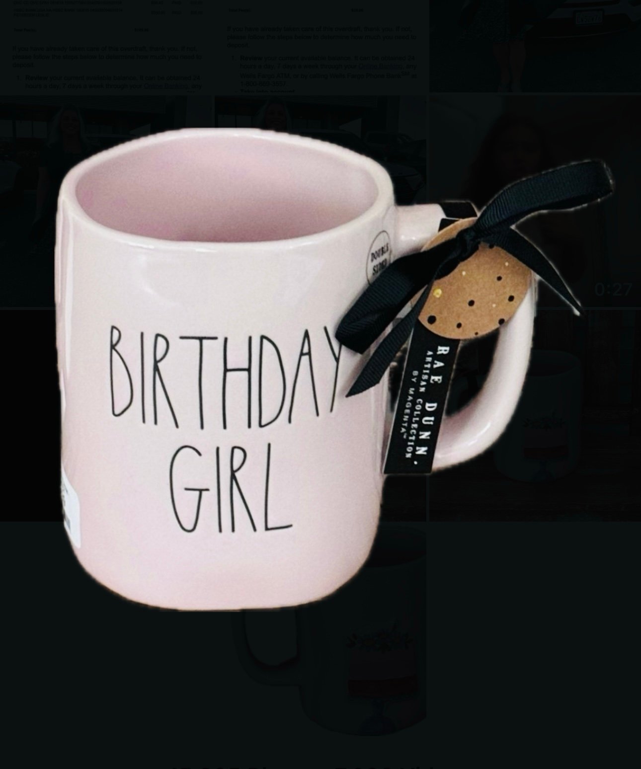 Rae Dunn Birthday Girl Mug