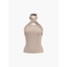 Halter Top Rib Knit Criss Cross Sleeveless Tank Top Casual Everyday