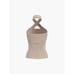 Halter Top Rib Knit Criss Cross Sleeveless Tank Top Casual Everyday