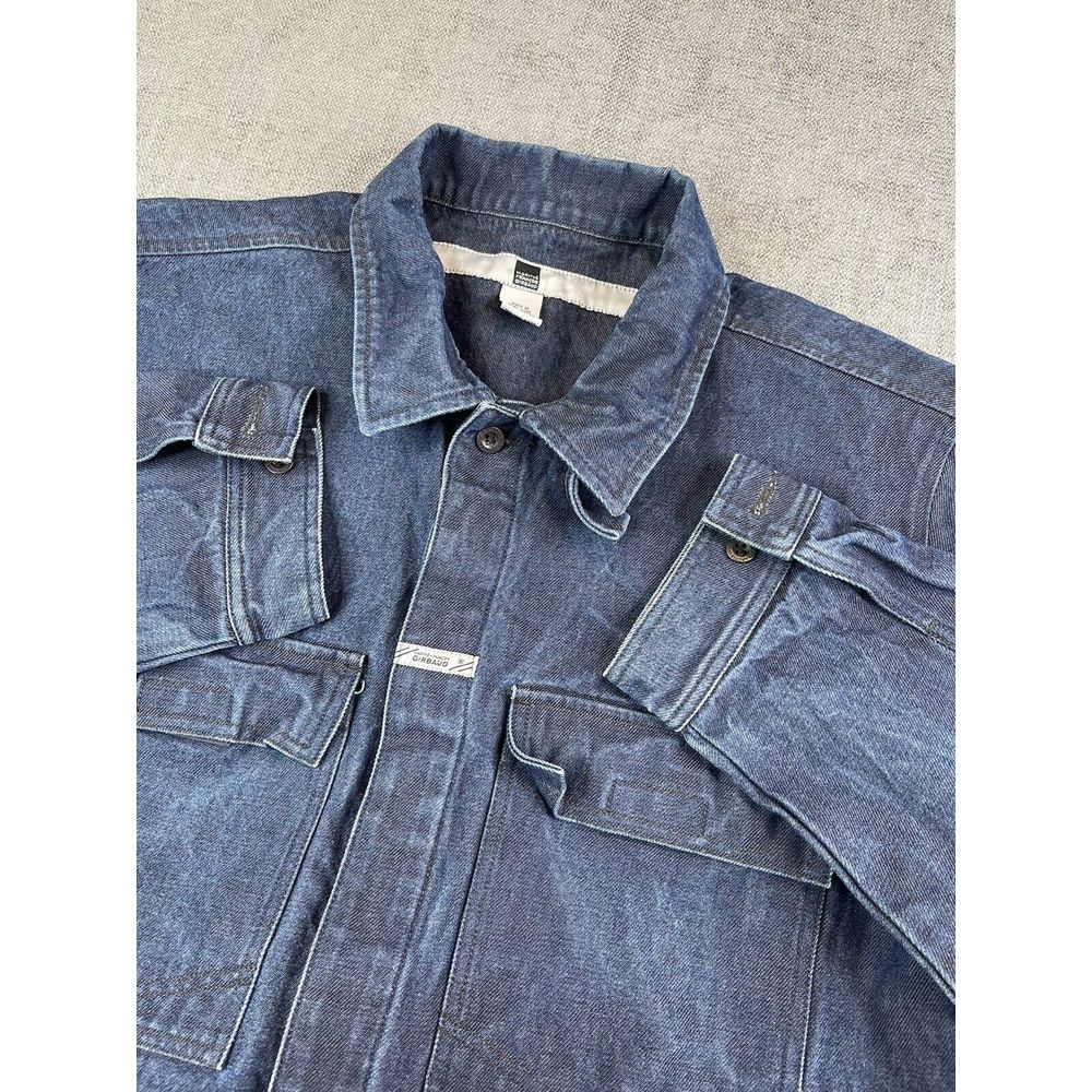 Vintage Marithe Francois Girbaud Denim Jacket Womens (XL) Blue Chore Streetwear