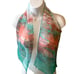 Robinson Golluber Silk Scarf Oblong Turquoise Cobalt Terracotta Desert Colors