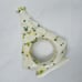 Set Speckled Christmas Tree Divided Tray and 8 Napkin Rings Ceramic ONE REPAIRED