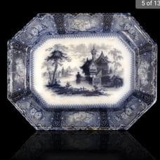 1850 J Clementson Staffordshire platter