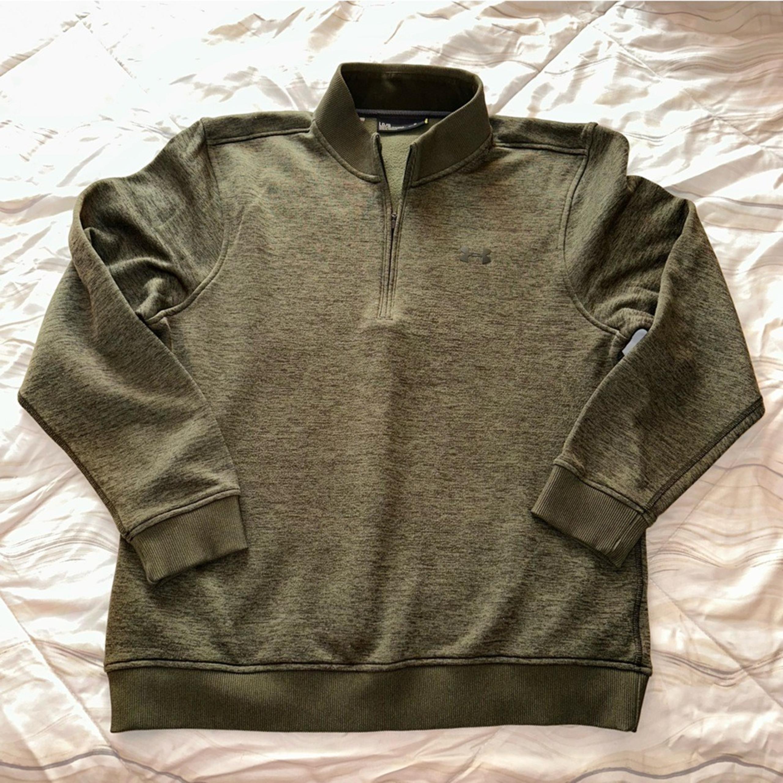 Under Armour Men's Green Zip-Up Sweater