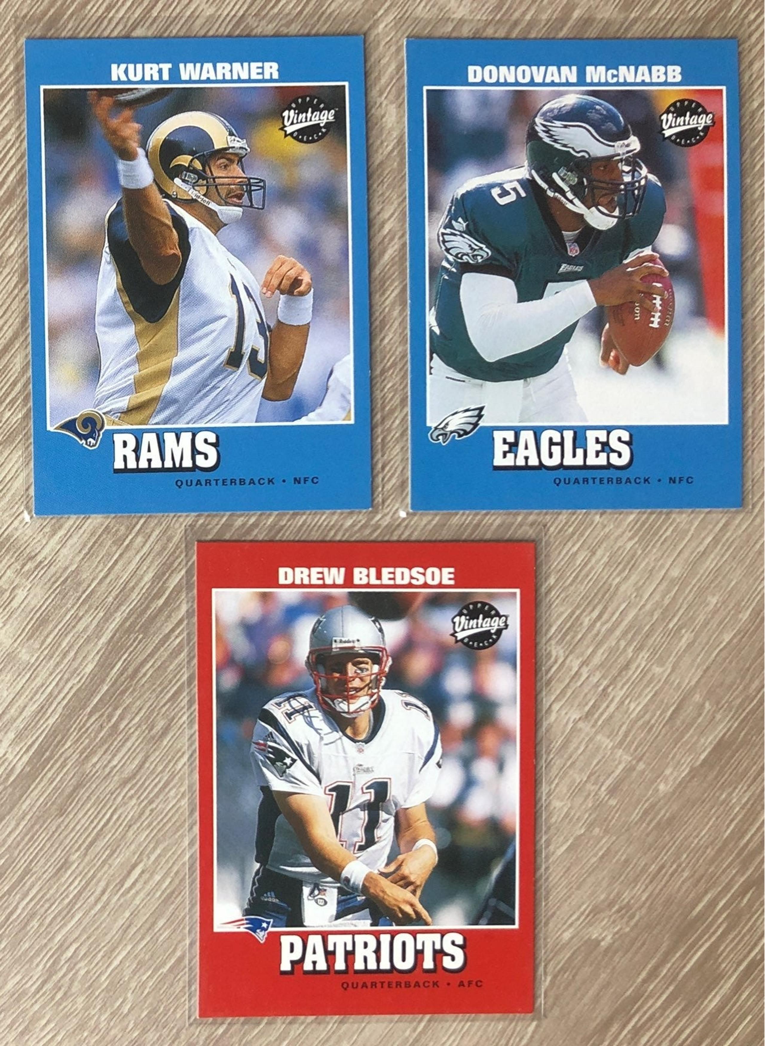 Warner McNabb Bledsoe Vintage Upper Deck