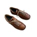 BELLININ BOOTS MEN'S BROWN LEATHER LACE-UP WALKING SHOES SZ 41/8