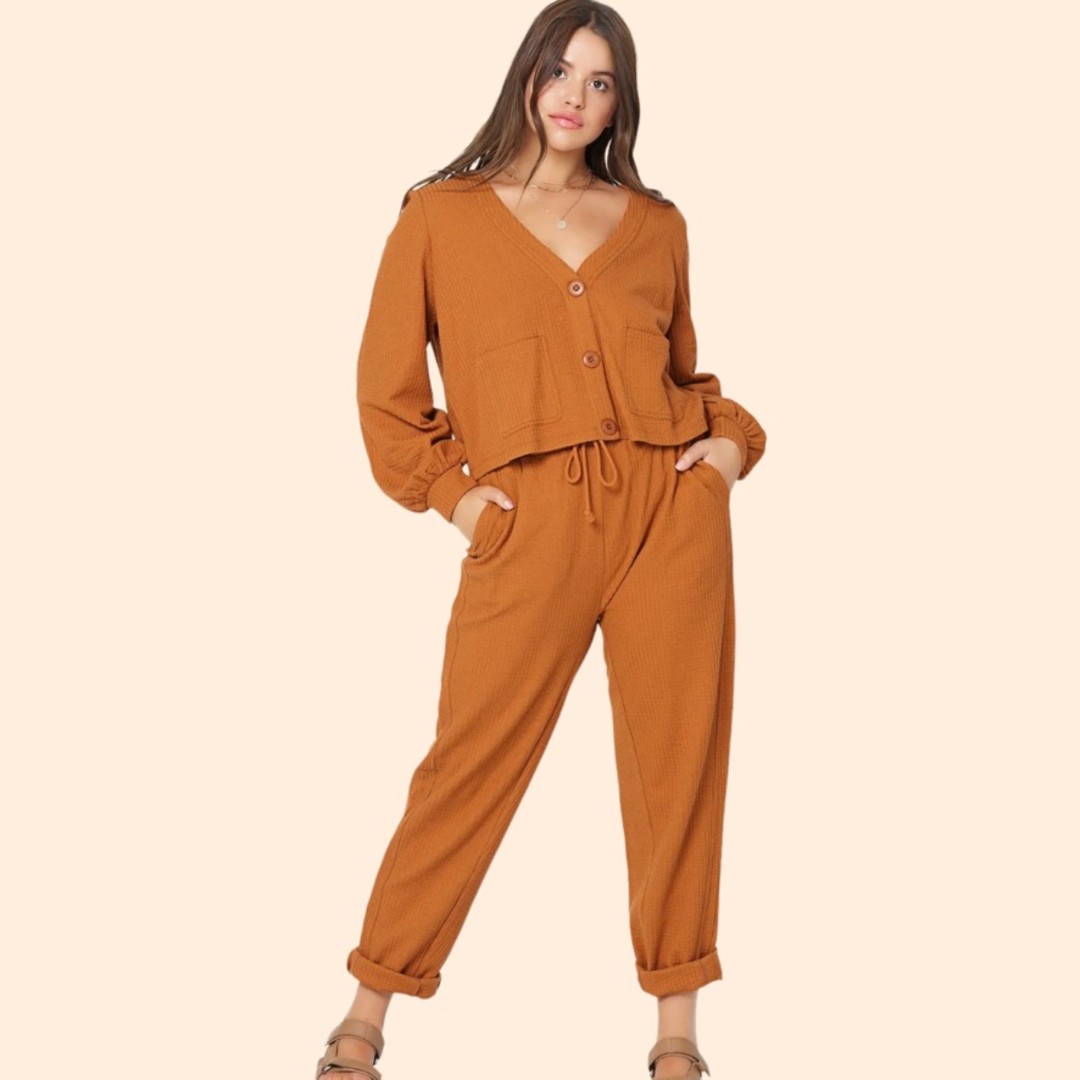 L*Space Romy Amber Brown Romy Sweater Set