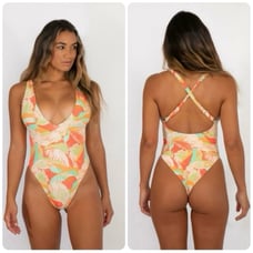 SKATIE Zoey One Piece Swim, Sunset, Small