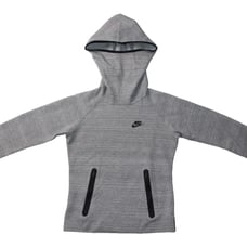Nike Jacket Women's S Tech Knit Windrunner Pullover Hoodie Gray Activewear