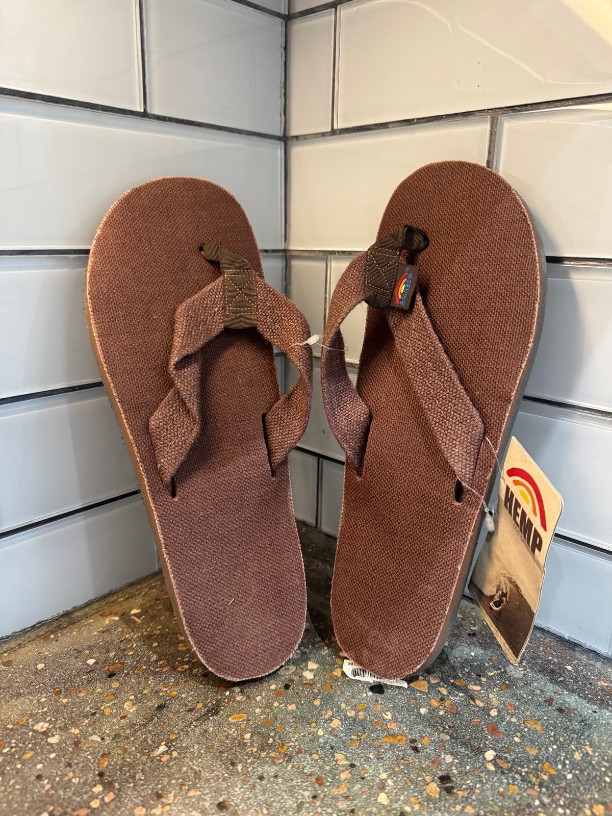 Men’s Hemp rainbow sandals