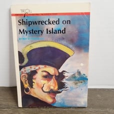 Vintage 80s Shipwrecked on Mystery Island by Roy Wandelmaier Adventure Book