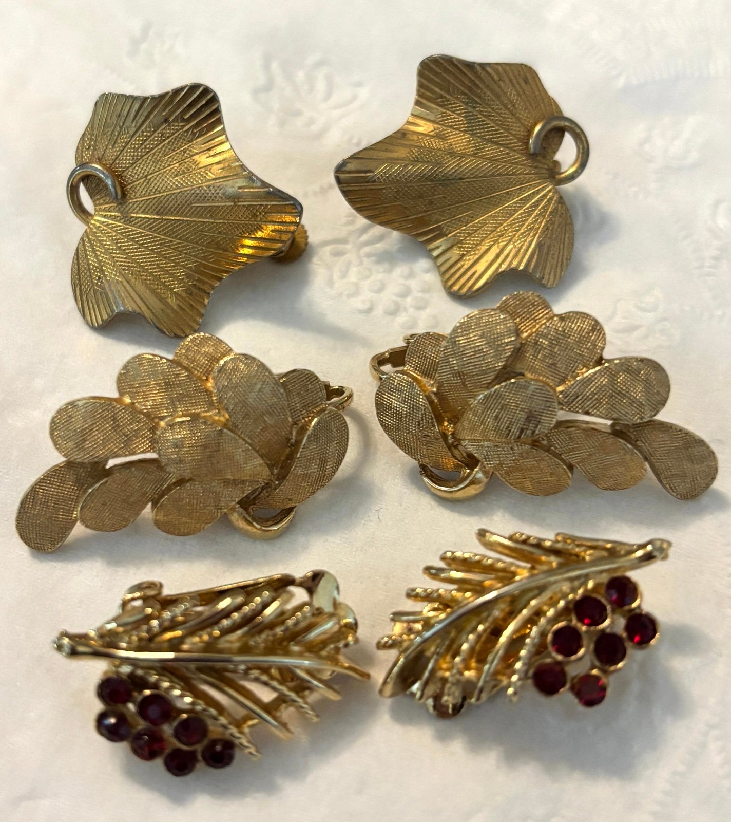 3 Pair Vintage Coro Earrings E40