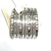 AMRITA SINGH BANGLE BRACELETS #626 - SILVERTONE & BLUE- SZ-6 (NEW)