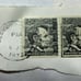 Vintage Lincoln 4 Cents Black Stamp CXLD