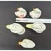 Vintage Goose Duck Ceramic Salt & Pepper Shakers & Napkin Ring -C4