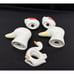 Vintage Goose Duck Ceramic Salt & Pepper Shakers & Napkin Ring -C4