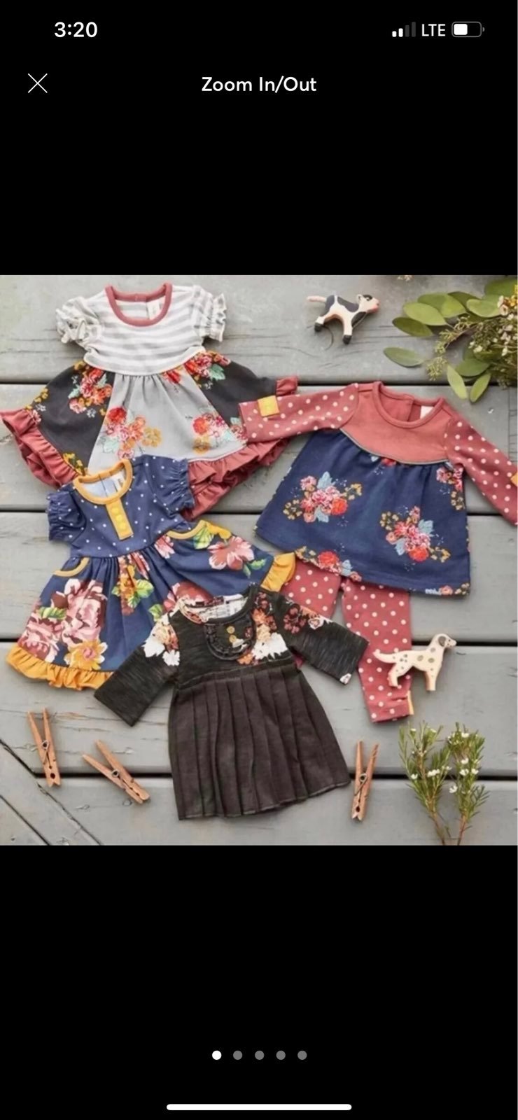 NWT At Home Doll Clothes Set