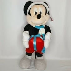 Disney Mickey Mouse Door Porch Greeter Plush Santa Hat 23