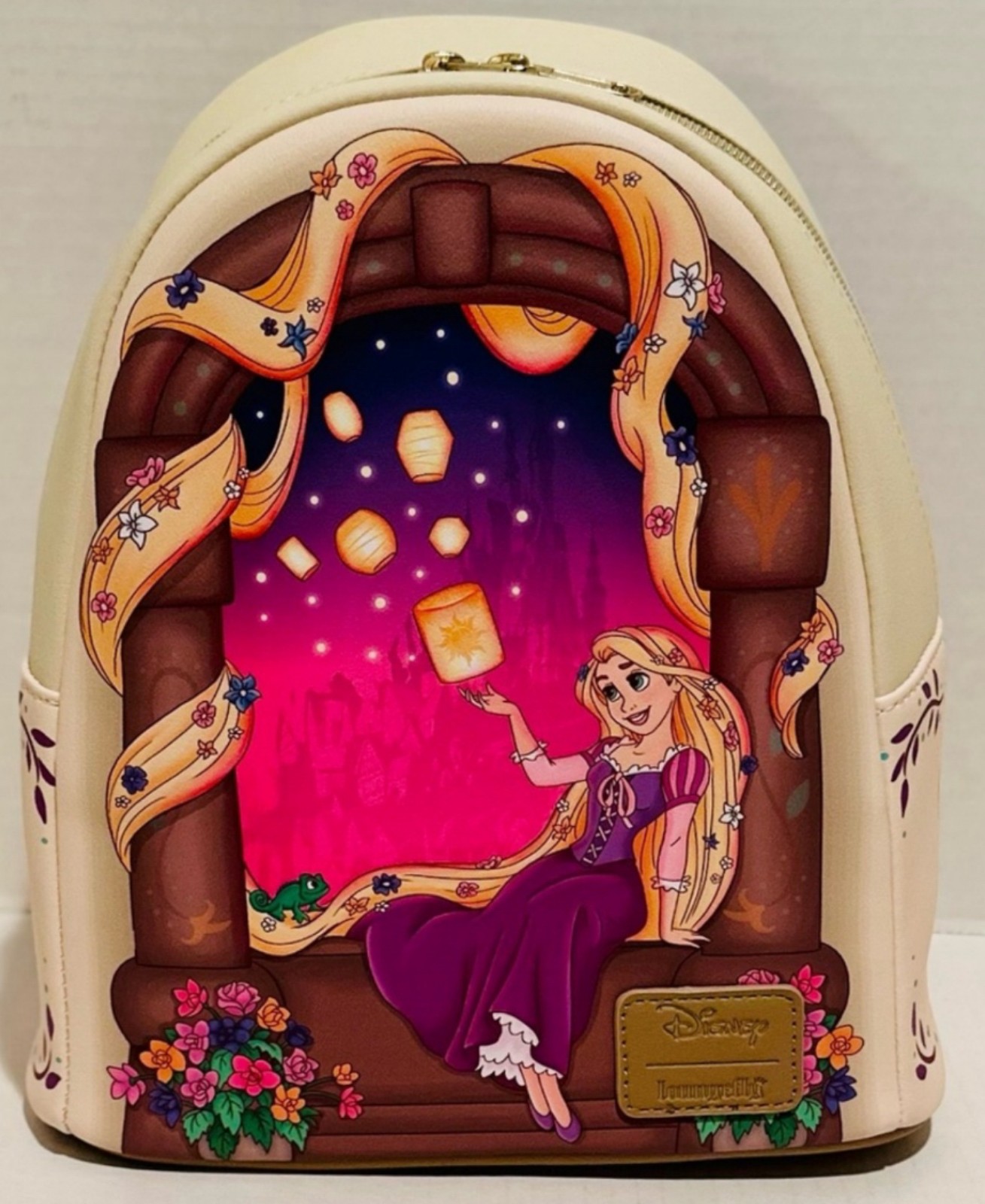 Rapunzel Tower Hair Lantern Loungfly Mini Backpack