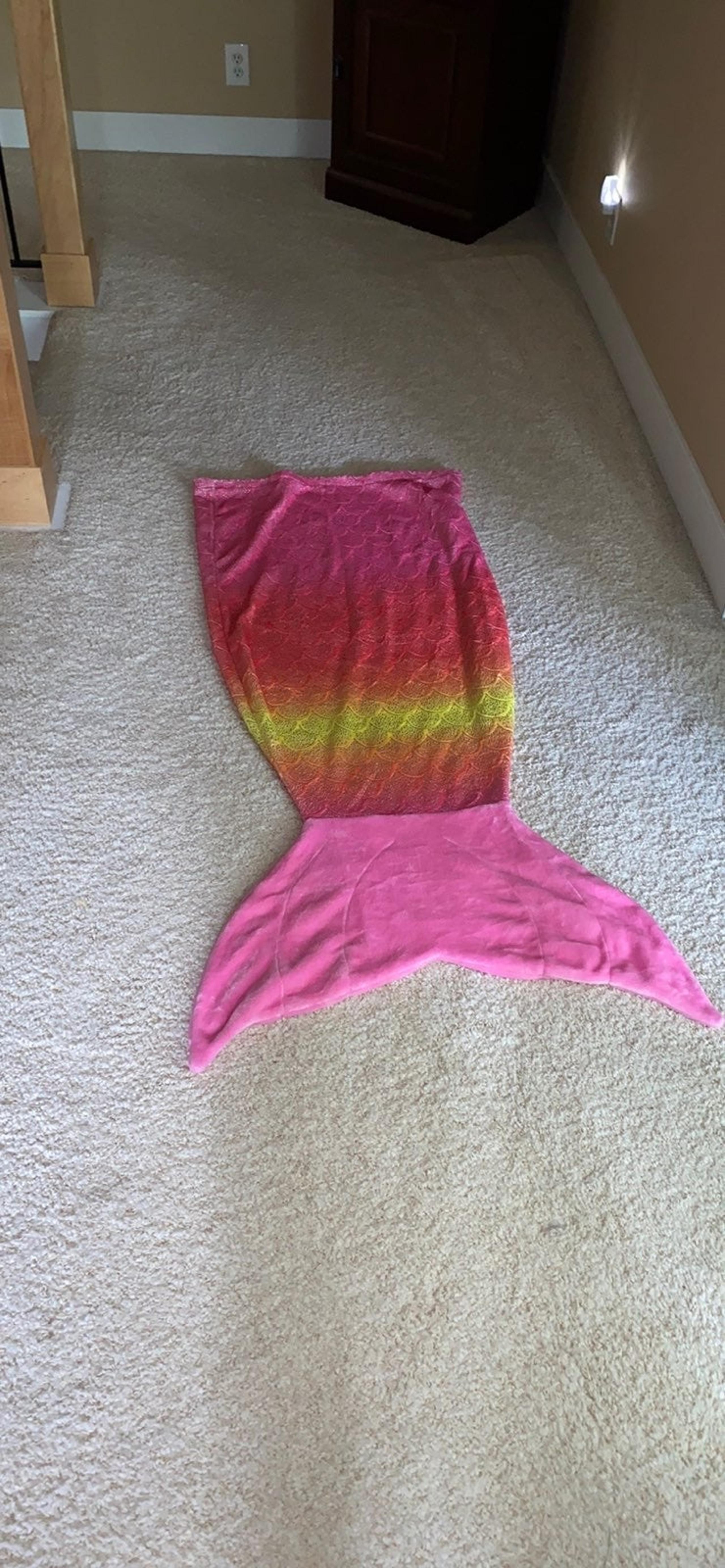 Mermaid tail blanket