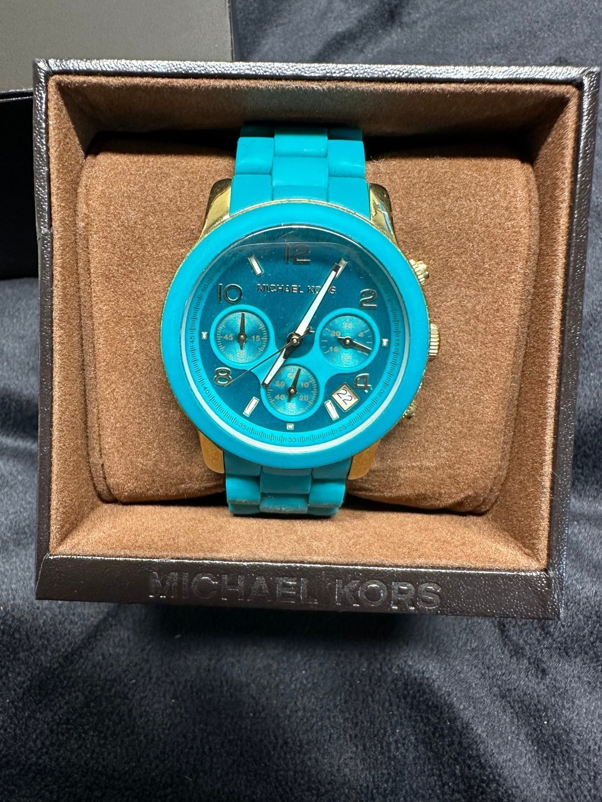 michael kors watch turquoise