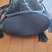 American Eagle Leather Bucket Bag (Blue)