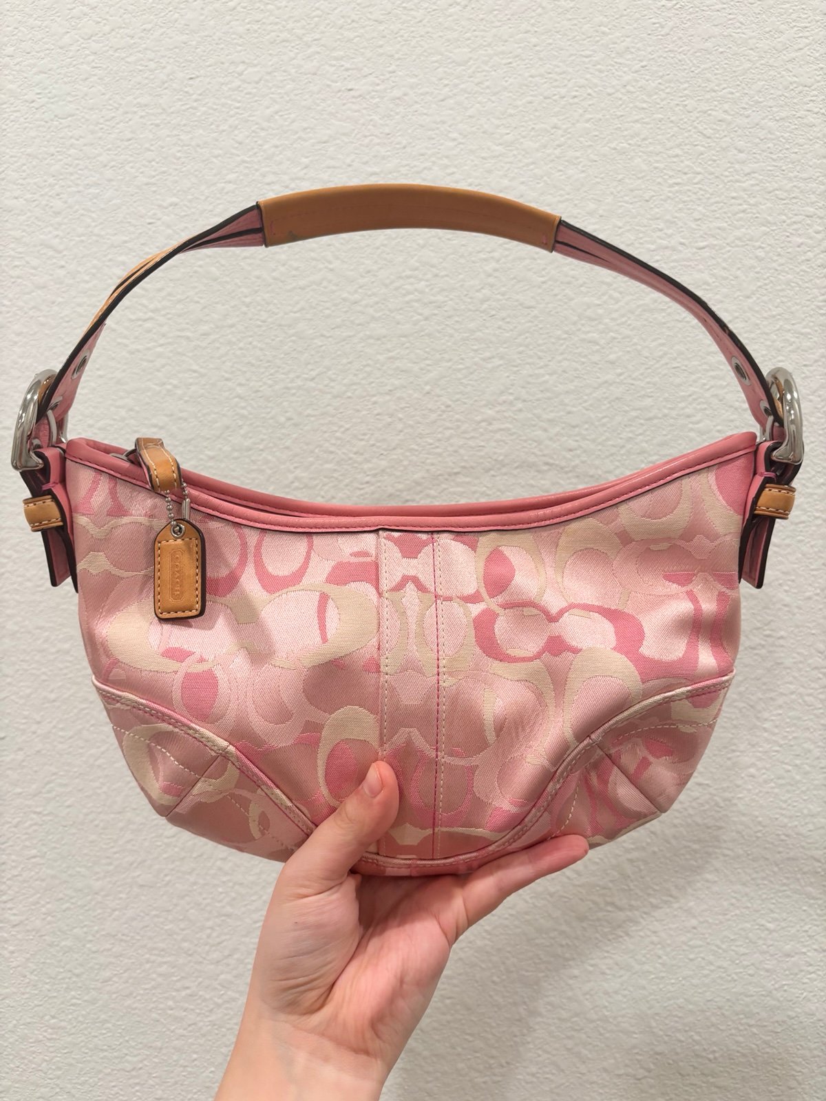 Vintage Coach Pink Hobo