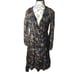 Elena Baldi women dress XS black multicolor formal elegant date fairy grunge