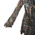 Elena Baldi women dress XS black multicolor formal elegant date fairy grunge