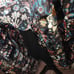 Elena Baldi women dress XS black multicolor formal elegant date fairy grunge