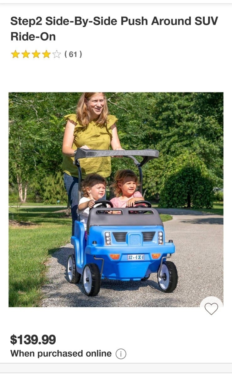 Step 2 side by side push car