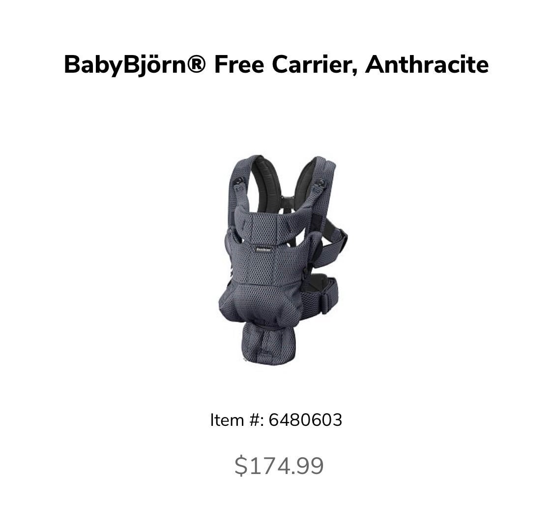 Baby Bjorn Baby Free Carrier