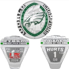 2025 Philadelphia Eagles Jalen Hurts SB Champions Ring size 10