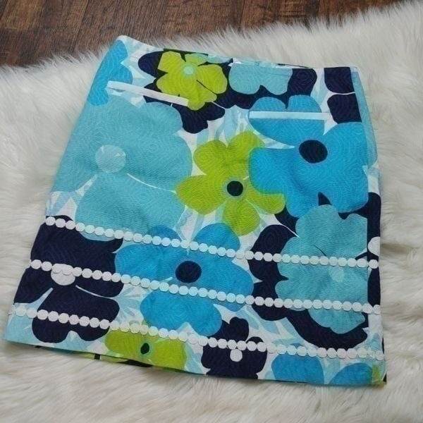 Lilly Pulitzer Shorely Blue Floral Print