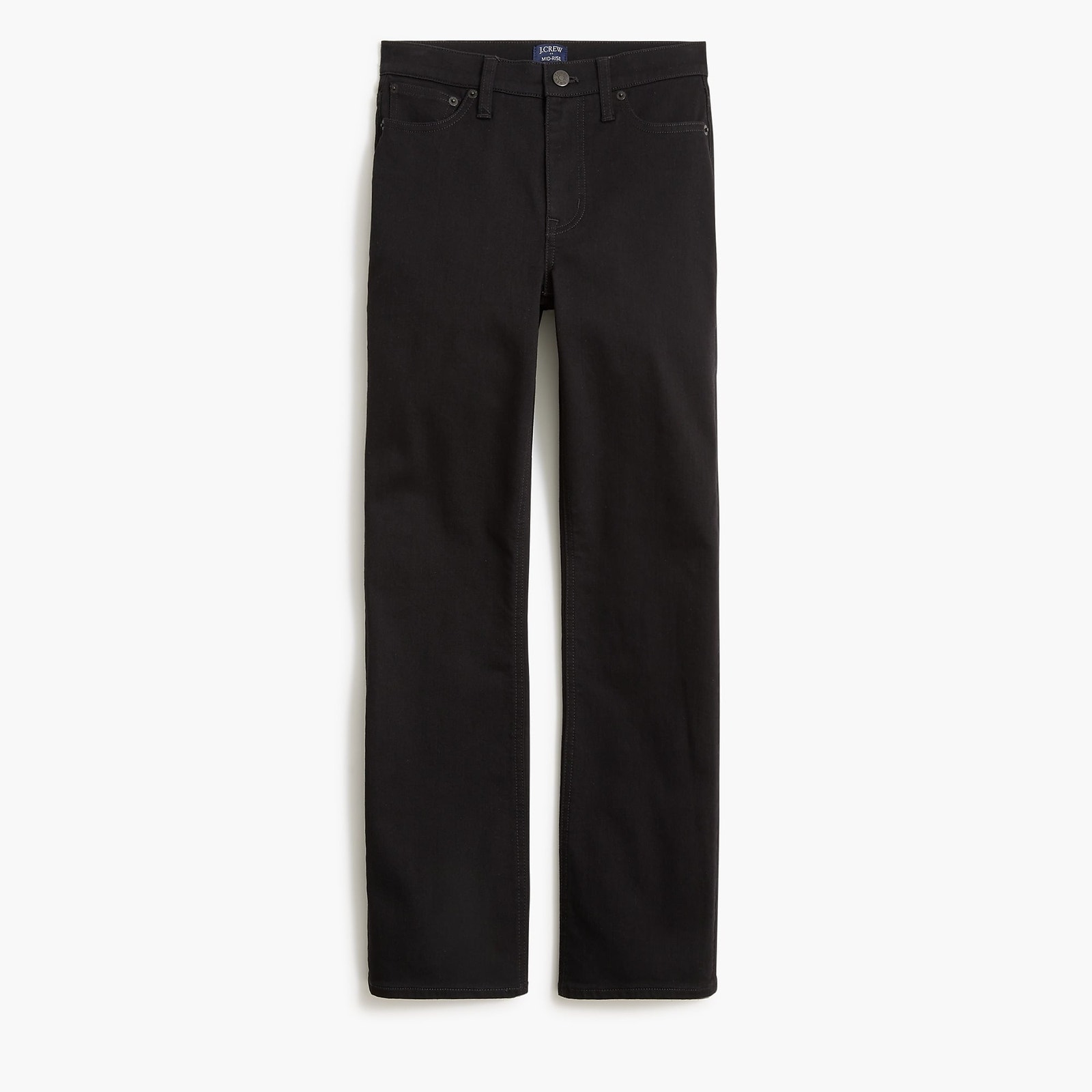 J.Crew Flare Crop Black Jean Tall 28