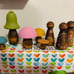 mushroom peg people set