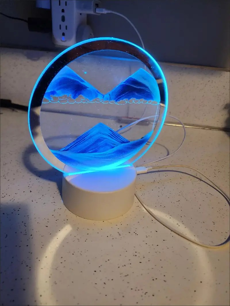 3D Natural Landscape Quicksand Lamp