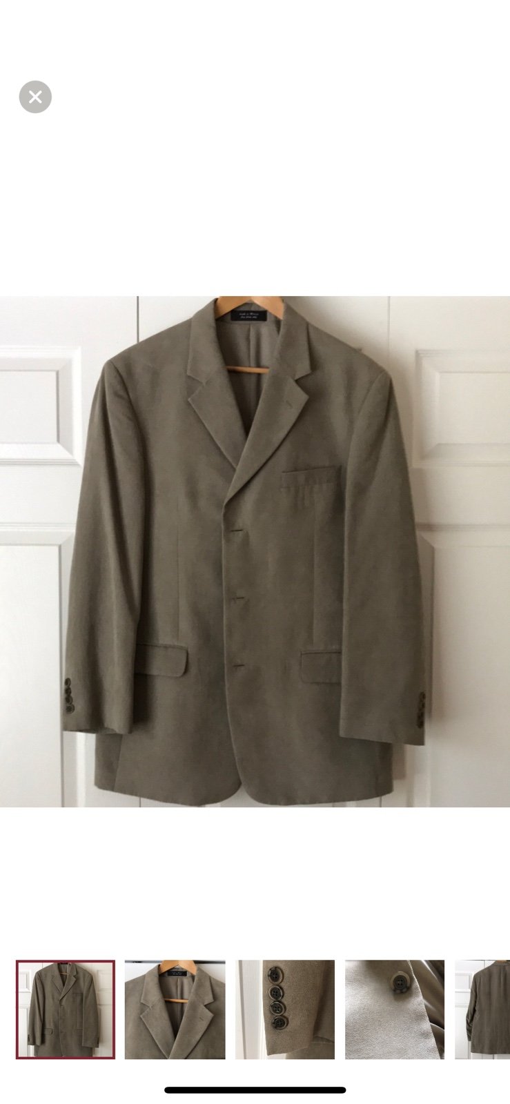 Alfani Suede Sport Coat Size 42 L