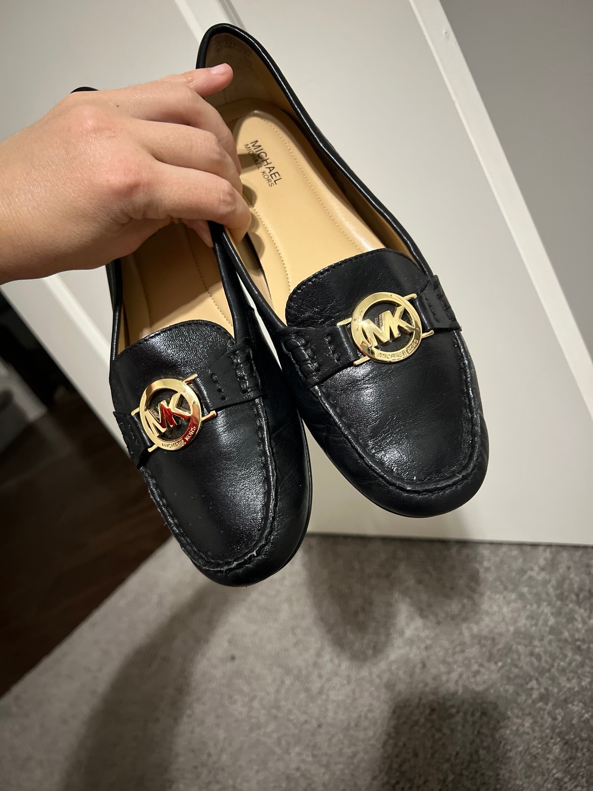michael michael kors fulton leather moccasin