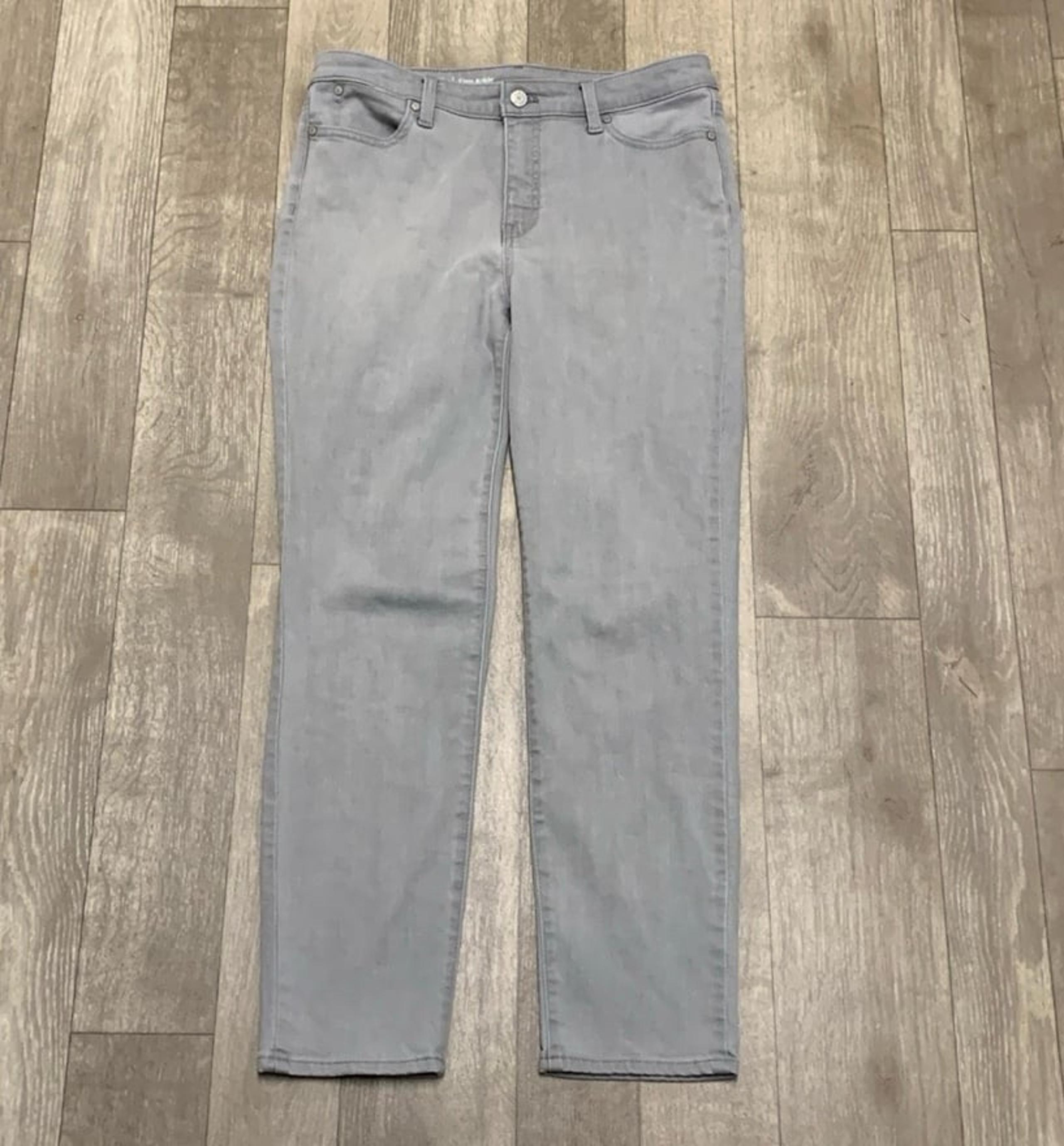 Womens Talbots Flawless Gray Slim Ankle Jeans
