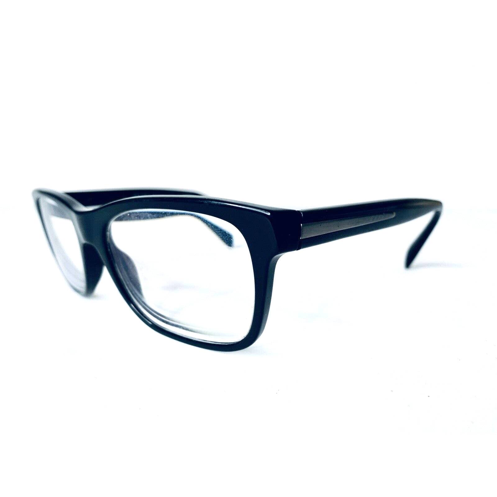 Prada Black Acetate Wayfarer Glasses