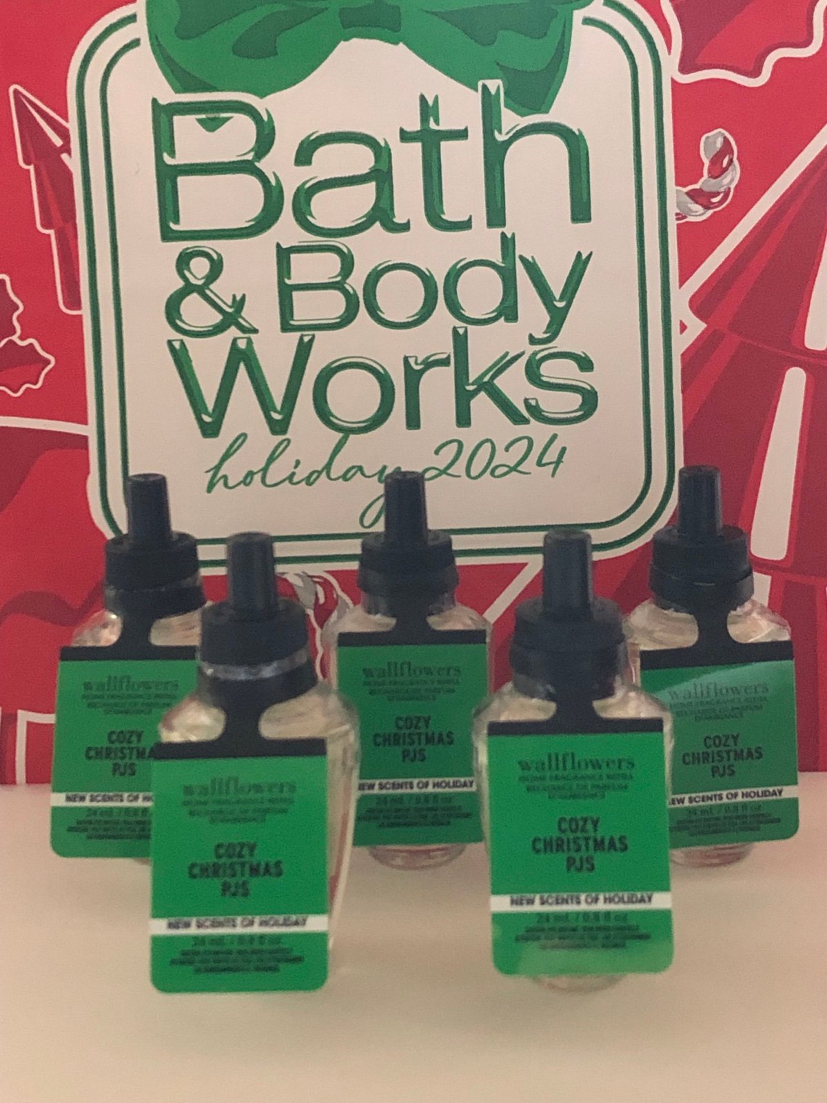Bath & Body Works X5 Cozy Christmas PJS Wallflowers Fragrance Refill