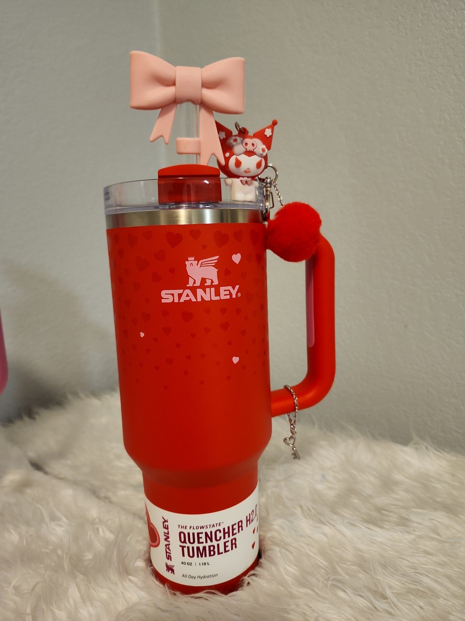 Stanley 40 oz Stainless H2.O FlowState Quencher Tumbler Sweet Hearts VALENTINE