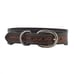 Myra Bag Hand Tooled Leather Western Painted Padded Dog Collar Size S
